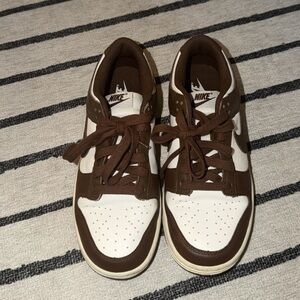 Nike Brown and White dunks